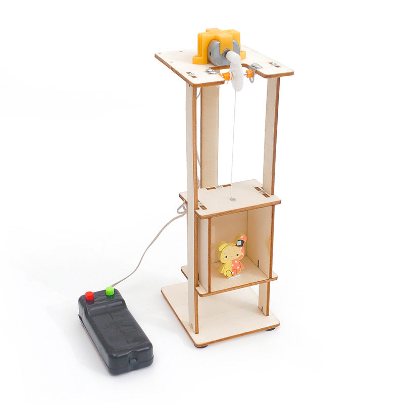 Kit de montaje de noria DIY para niños, juguete educativo STEM de madera que simula una noria de parque de atracciones y enseña principios de mecánica.