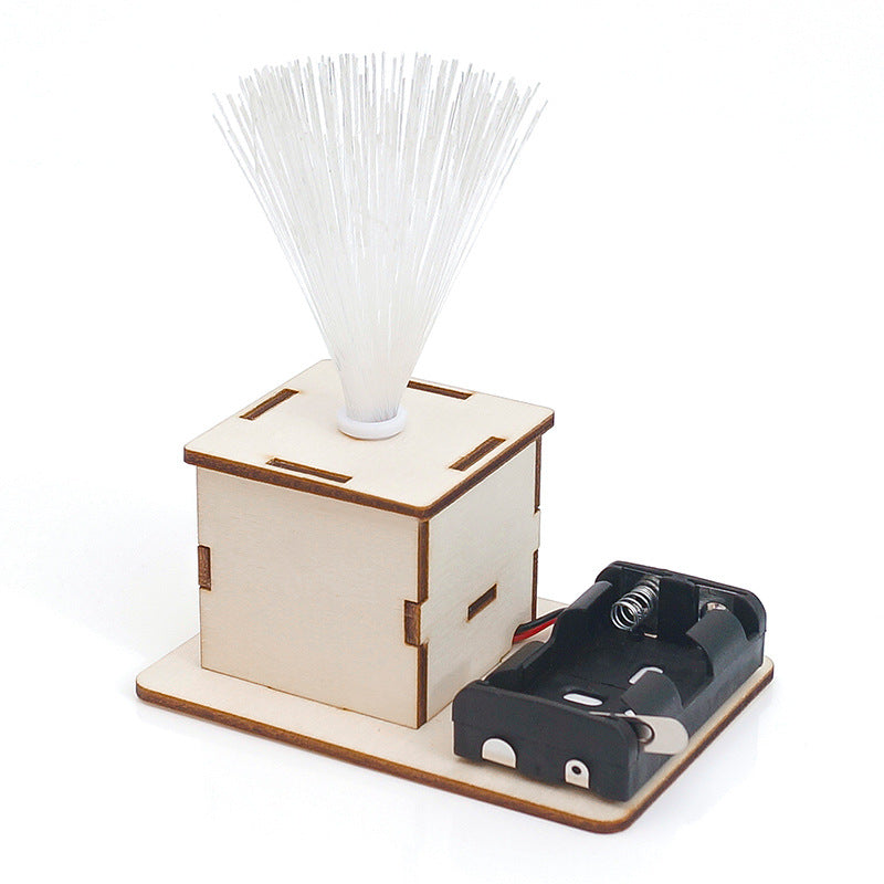 Kit de montaje de lámpara de fibra óptica colorida DIY para niños, juguete educativo STEM que crea efectos de luz y enseña principios de óptica.