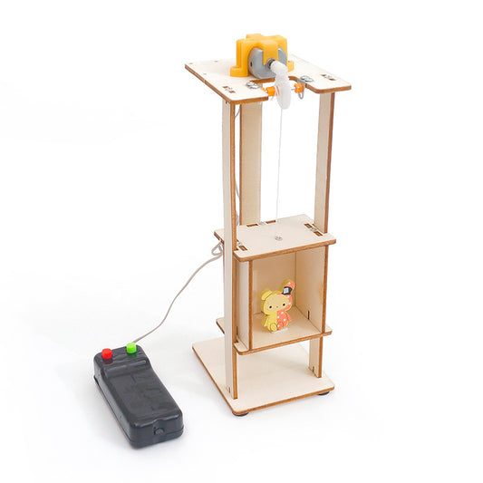 Kit de montaje de noria DIY para niños, juguete educativo STEM de madera que simula una noria de parque de atracciones y enseña principios de mecánica.