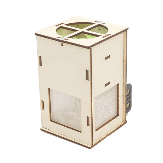 Kit de montaje de purificador de aire DIY para niños, juguete educativo STEM de madera que demuestra cómo se filtra el aire.