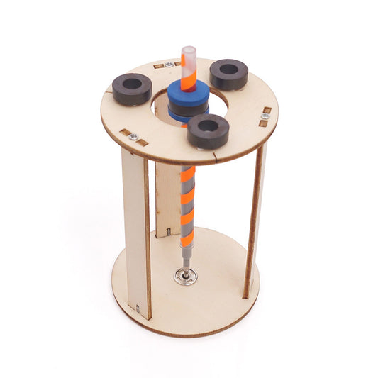 Kit de montaje de lápiz de levitación magnética DIY para niños, juguete educativo STEM de madera que demuestra principios de magnetismo y antigravedad.